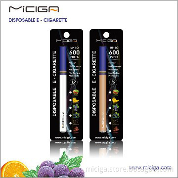 high quality disposable electronic cigarette wholesale 300mAh 600 puff